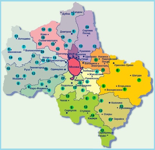 карта глубин копка колодца Химкинский район